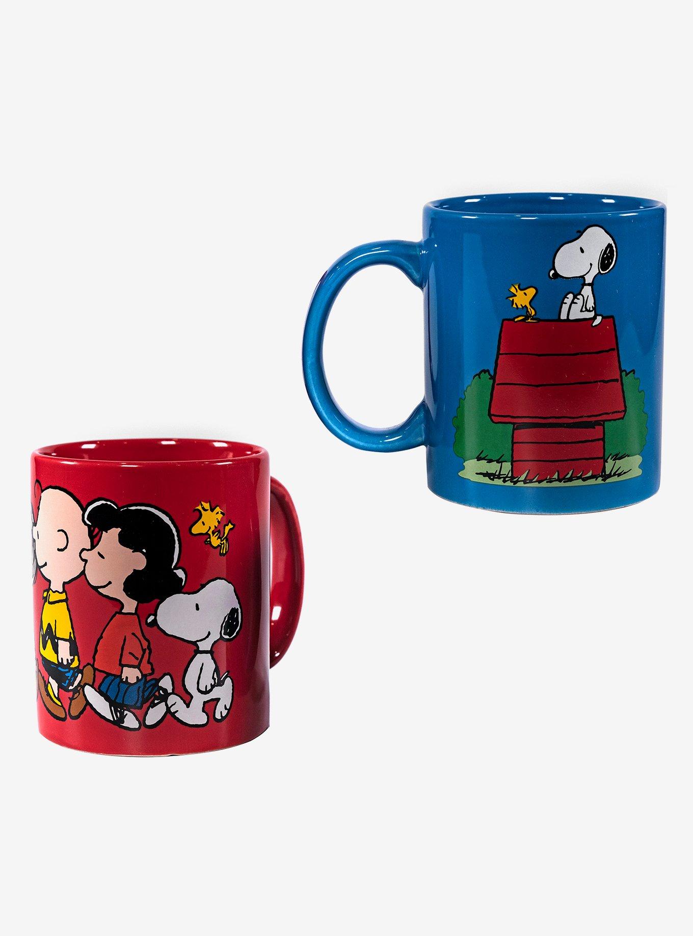 Snoopy and Woodstock School Bus Two Tone Mug – The Peanuts Store