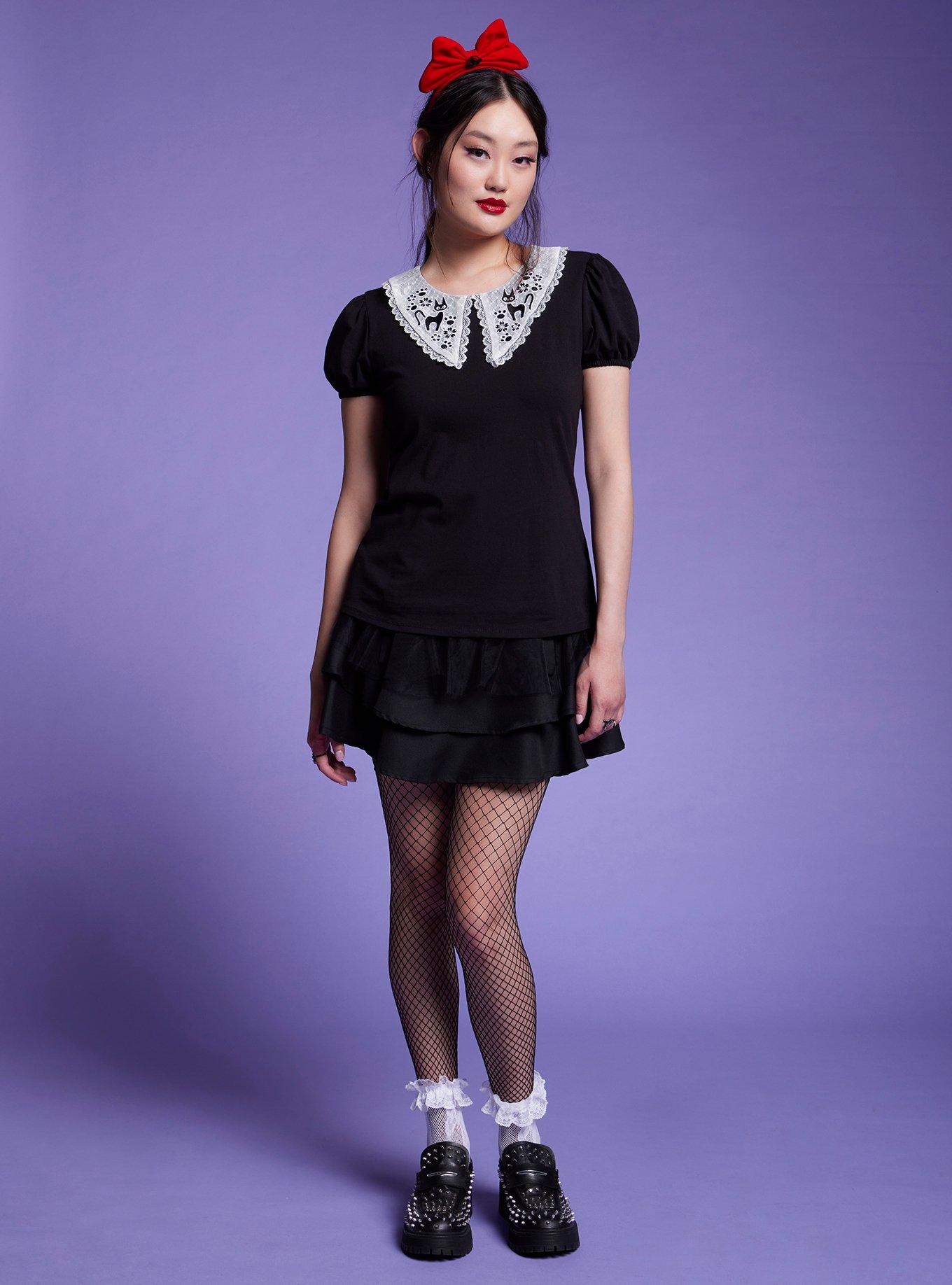 Her Universe Studio Ghibli Kiki's Delivery Service Lace Collar Girls Top, MULTI, alternate