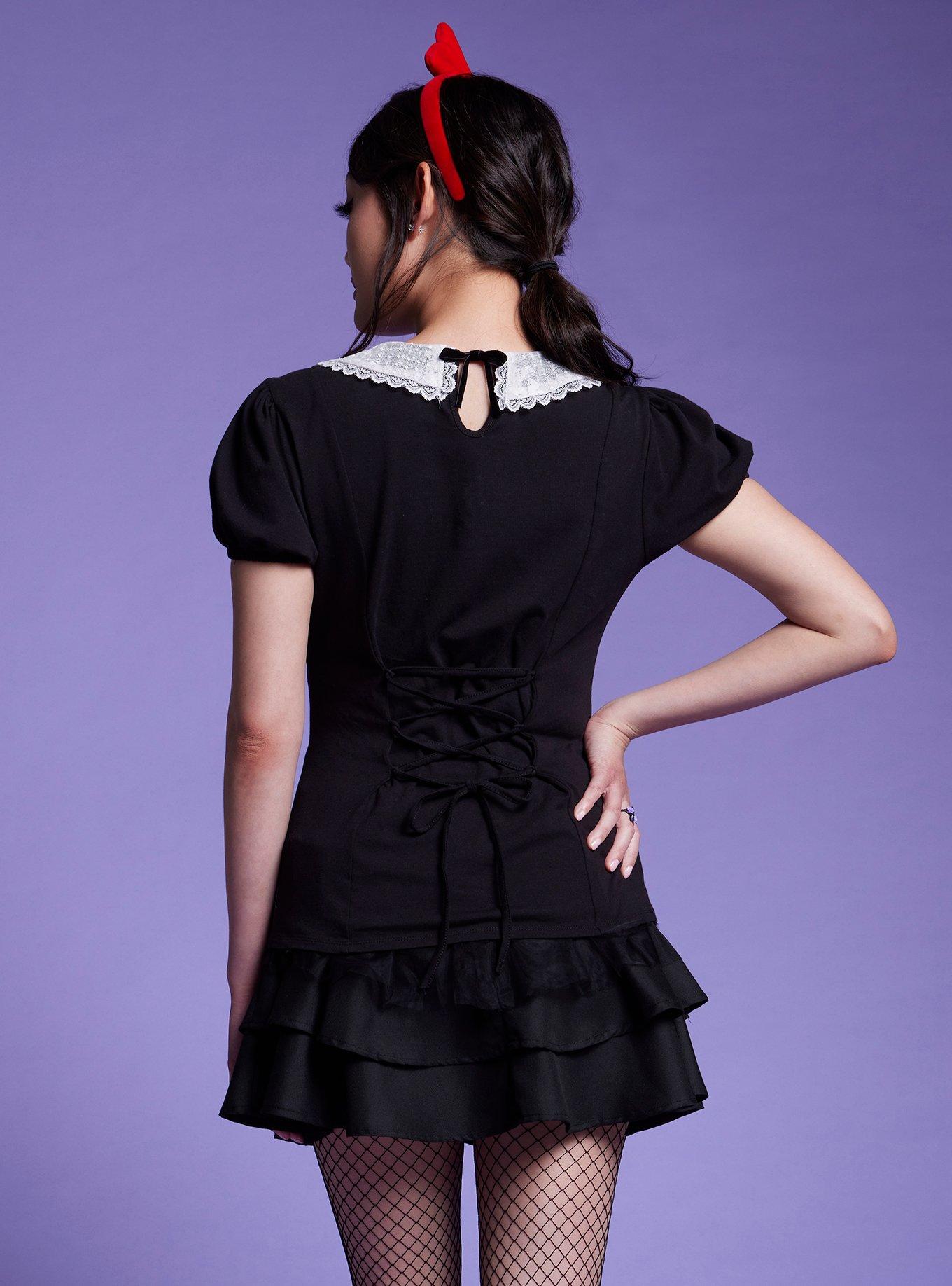 Her Universe Studio Ghibli Kiki's Delivery Service Lace Collar Girls Top, MULTI, alternate