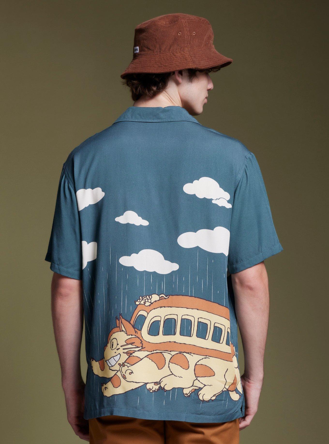 Our Universe Studio Ghibli My Neighbor Totoro Catbus Woven Button-Up, SAGE, alternate