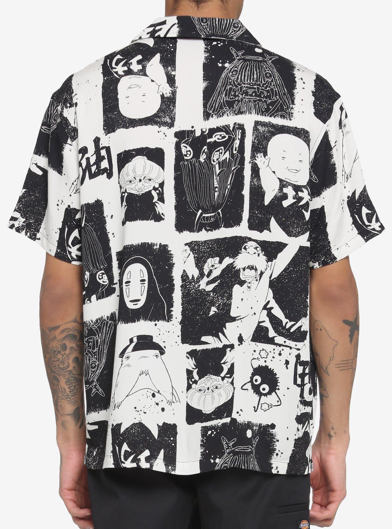 Studio Ghibli Spirited Away Stencil Woven Button-Up, MULTI, alternate