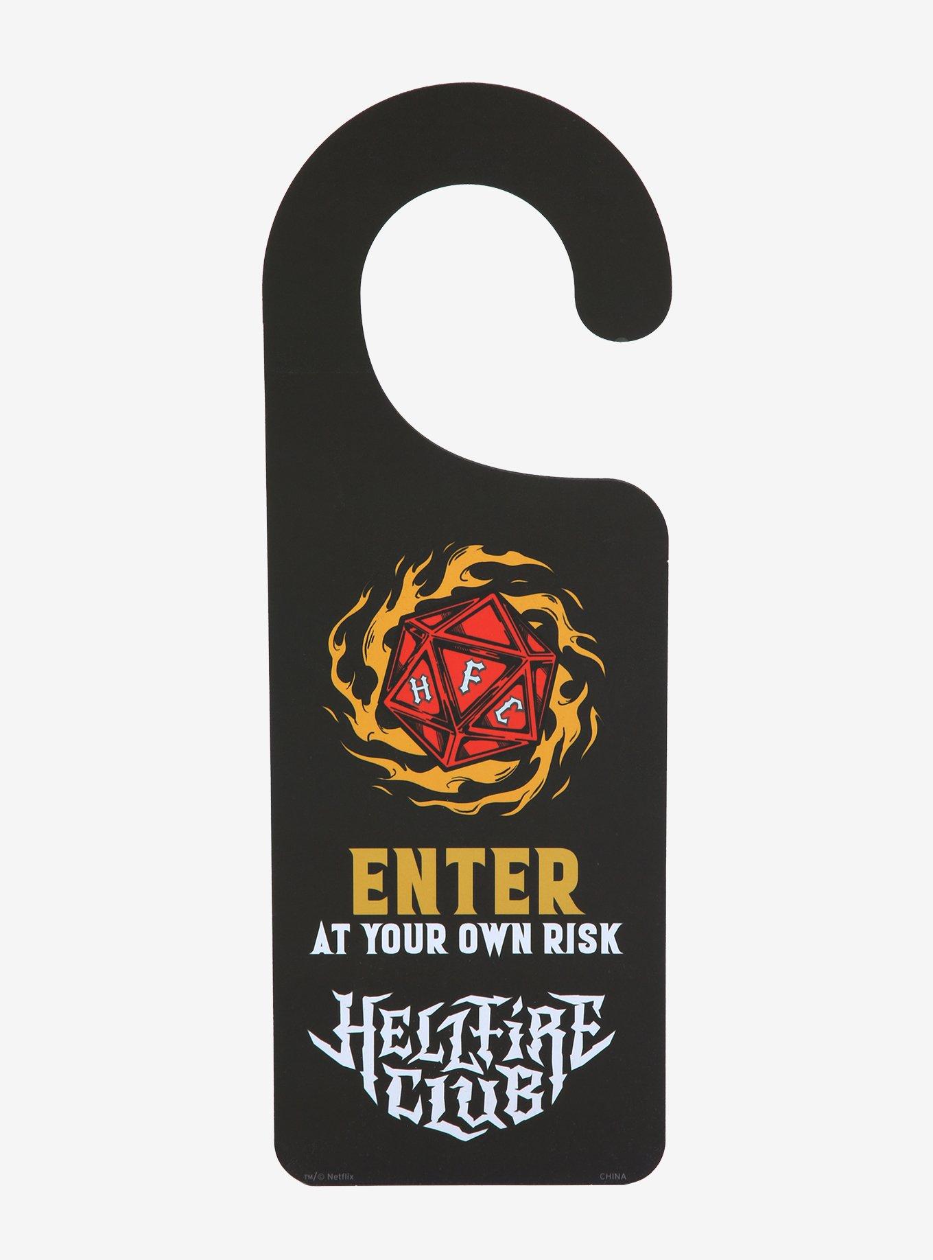 Stranger Things Hellfire Club Session in Progress Door Hanger, , alternate