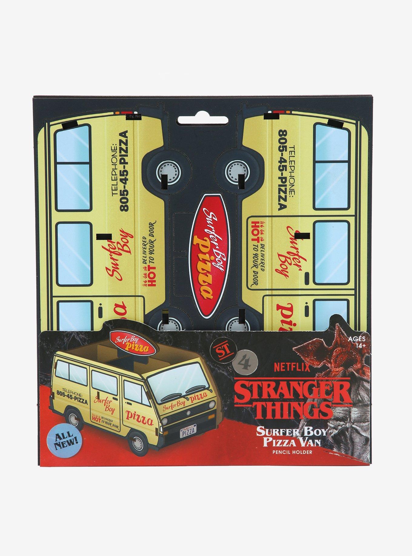 Stranger Things Surfer Boy Pizza Van Pencil Holder, , alternate