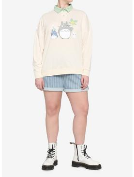 Her Universe Studio Ghibli My Neighbor Totoro Pastel Long-Sleeve Girls Polo Shirt Plus Size, , hi-res