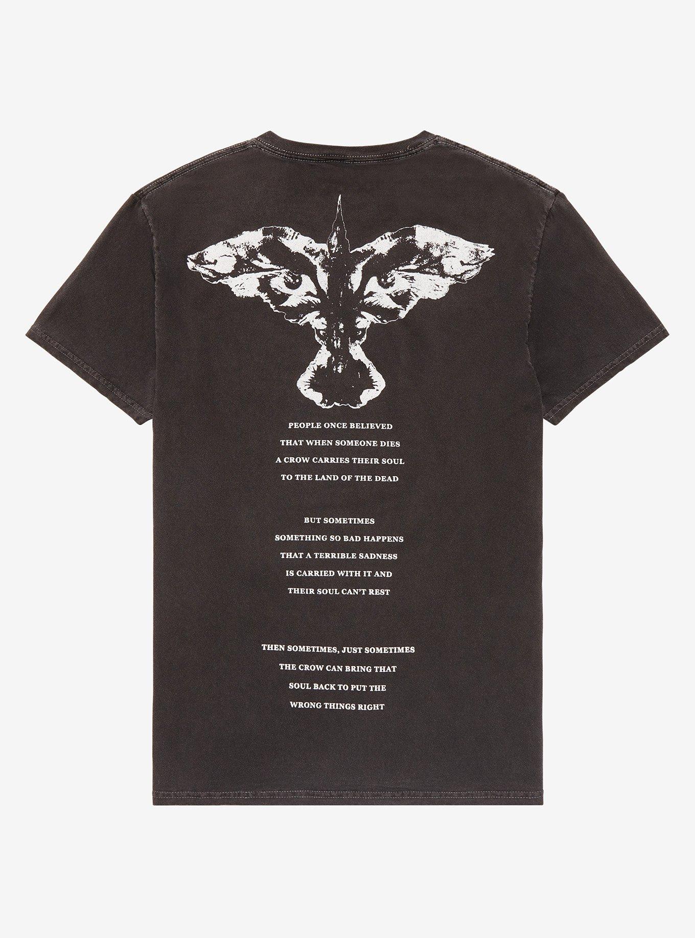 The Crow Opening Monologue Mineral Wash T-Shirt, BLACK, alternate