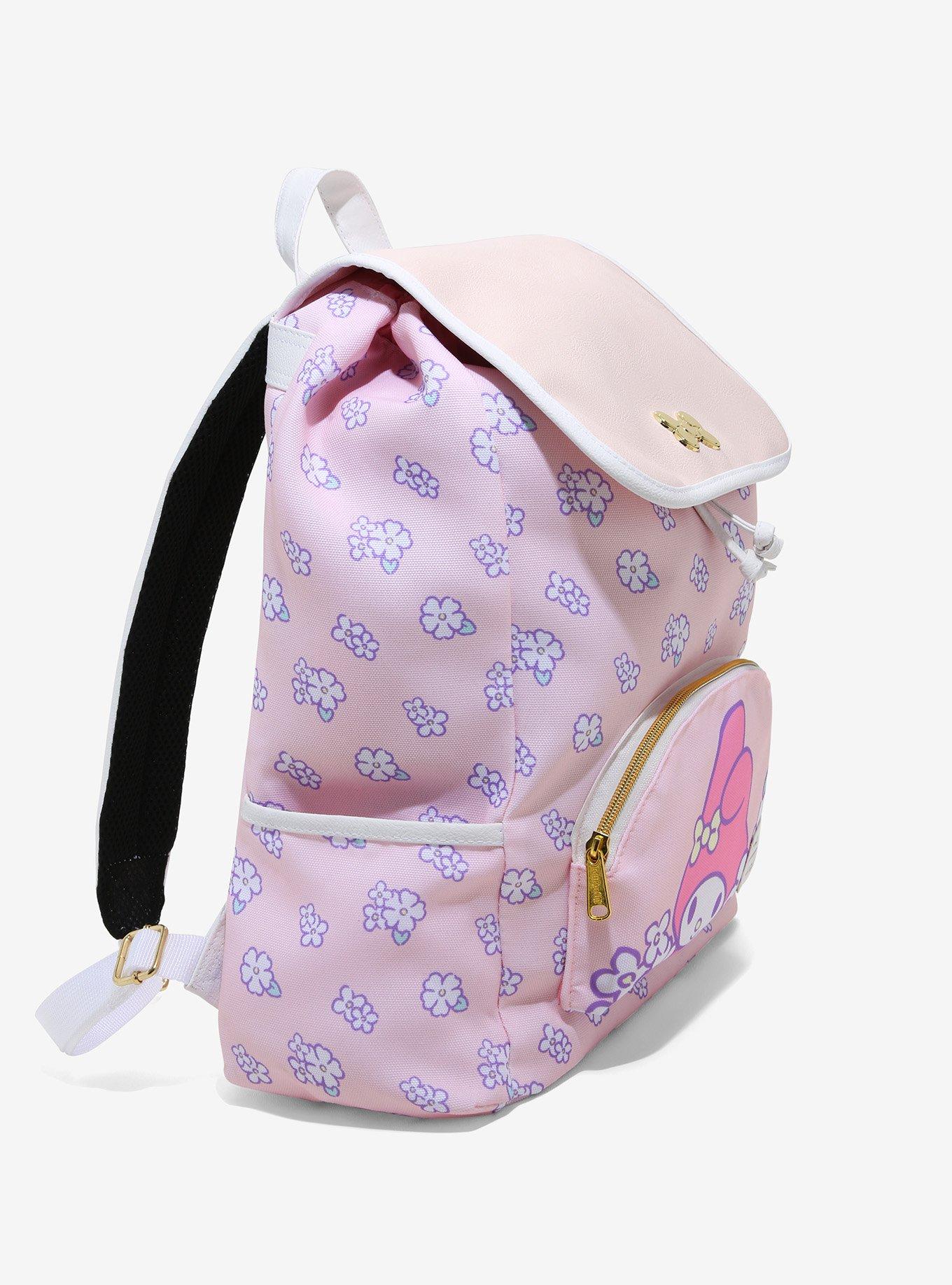 Loungefly My Melody Pastel Floral Slouch Backpack, , alternate