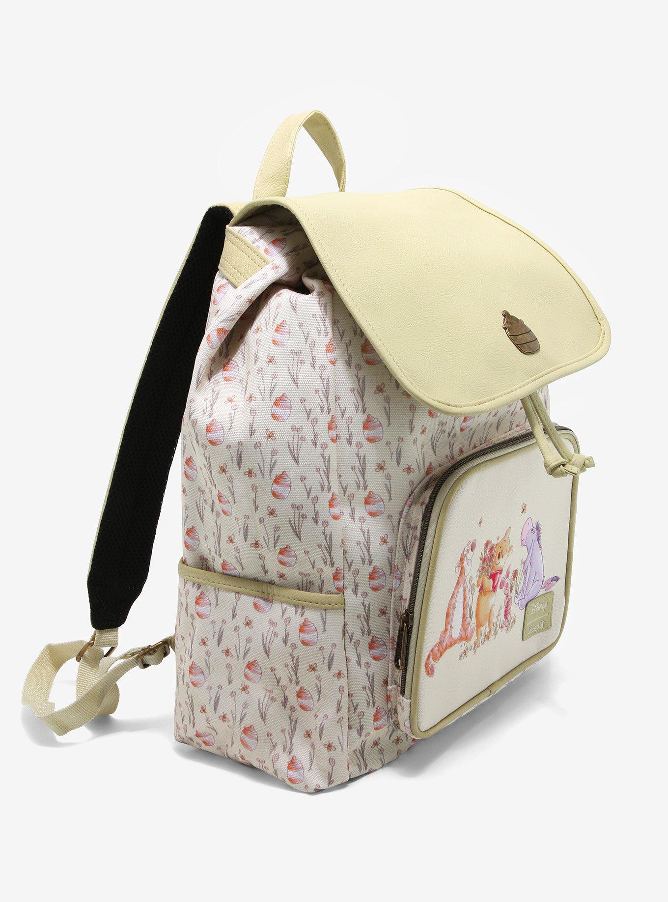 Loungefly Disney Winnie The Pooh Floral Hunny Slouch Backpack, , alternate