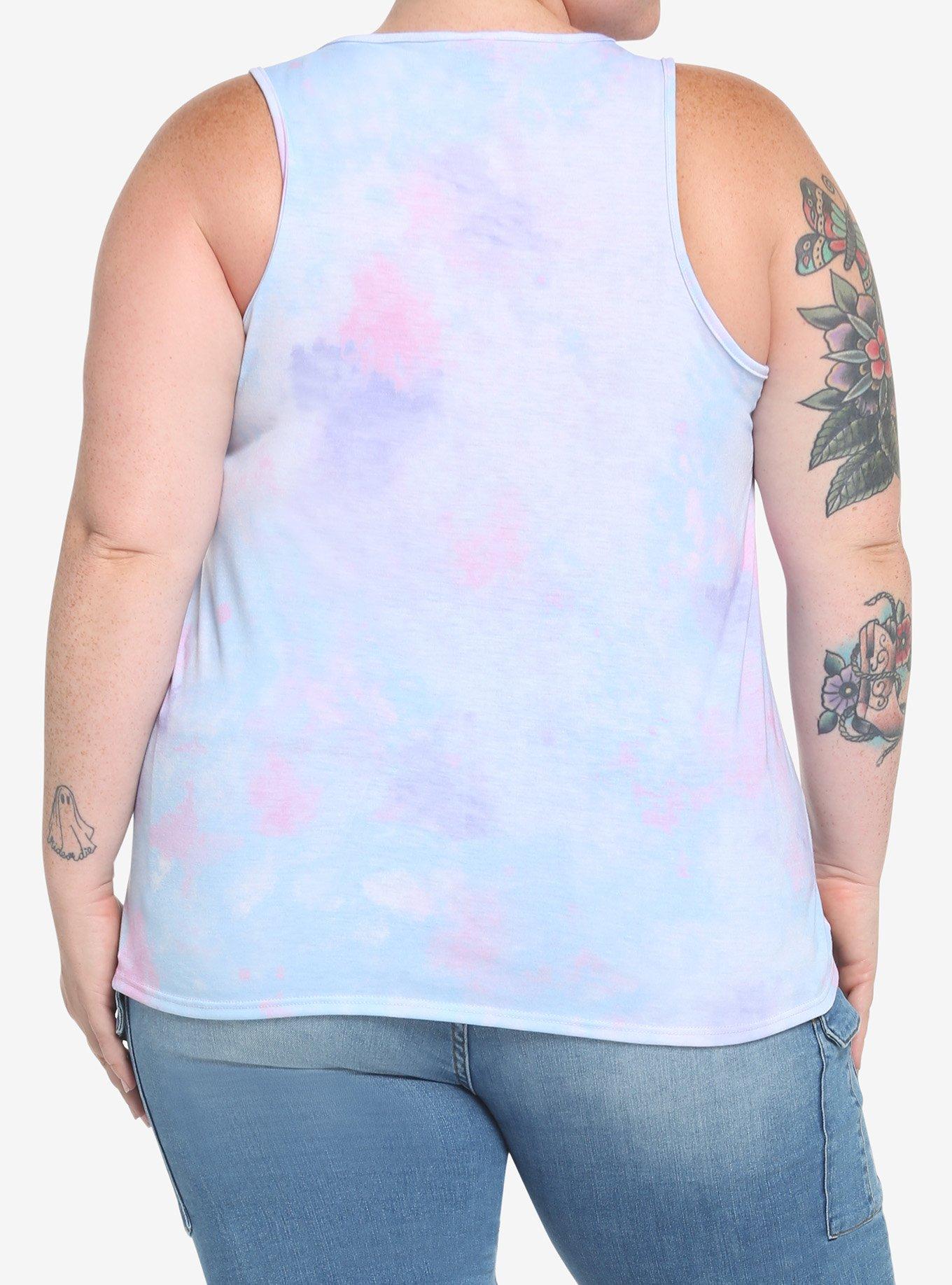 Disney Alice In Wonderland Watercolor Tie-Dye Tank Top Plus Size, TIE DYE, alternate