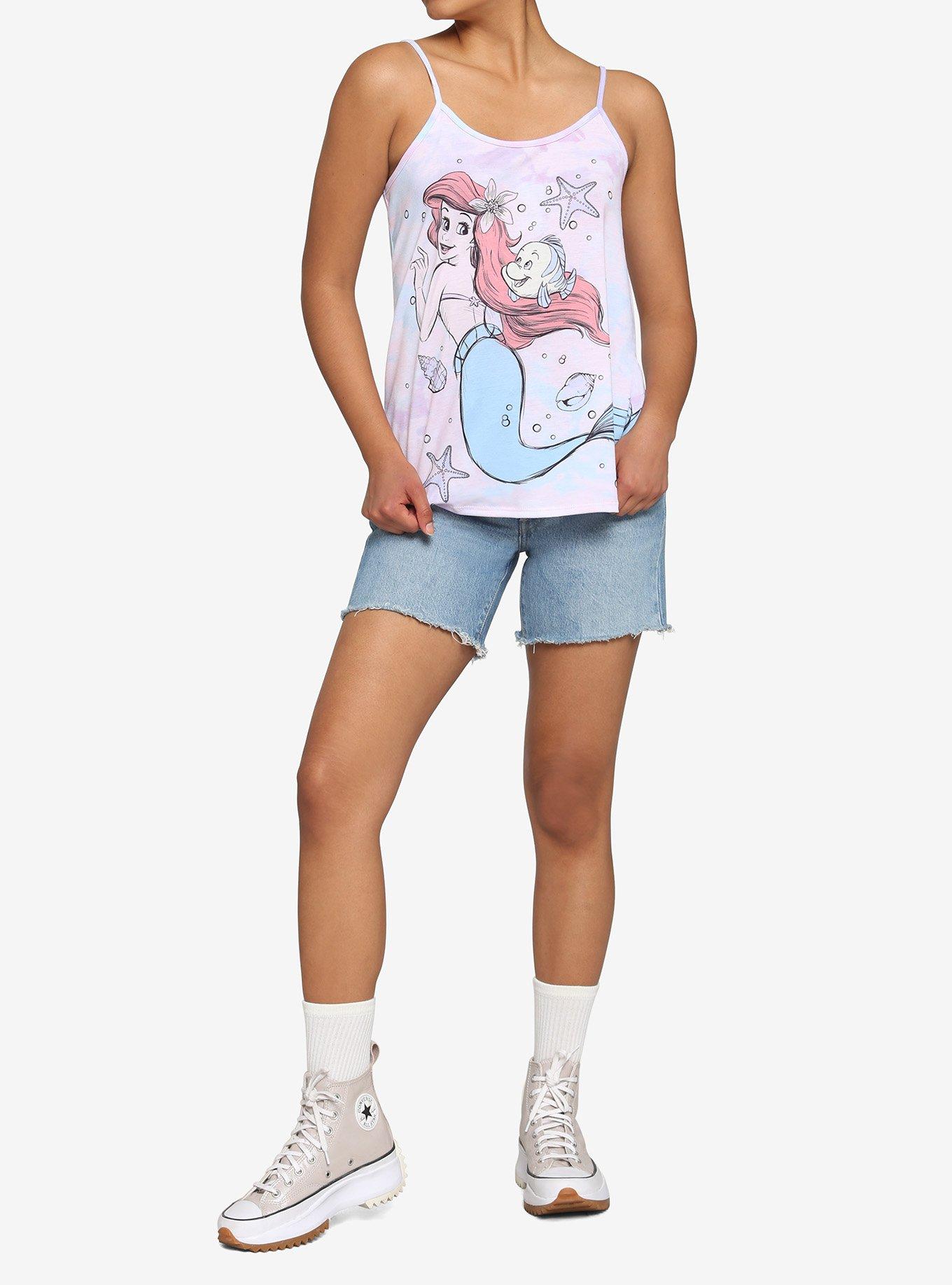 Disney The Little Mermaid Pastel Watercolor Cami, MULTI TIE DYE, alternate