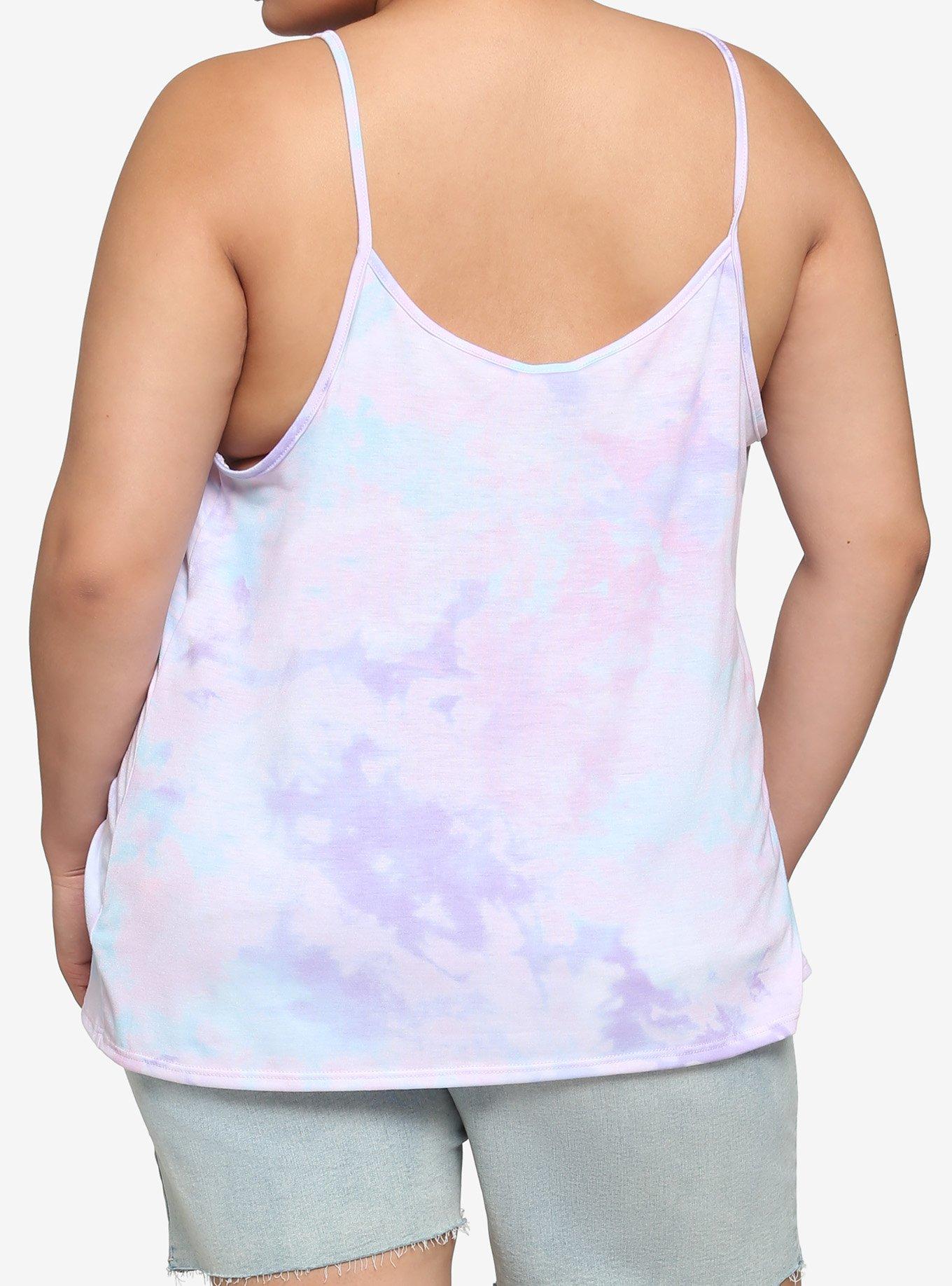 Disney The Little Mermaid Pastel Watercolor Cami Plus Size, MULTI TIE DYE, alternate