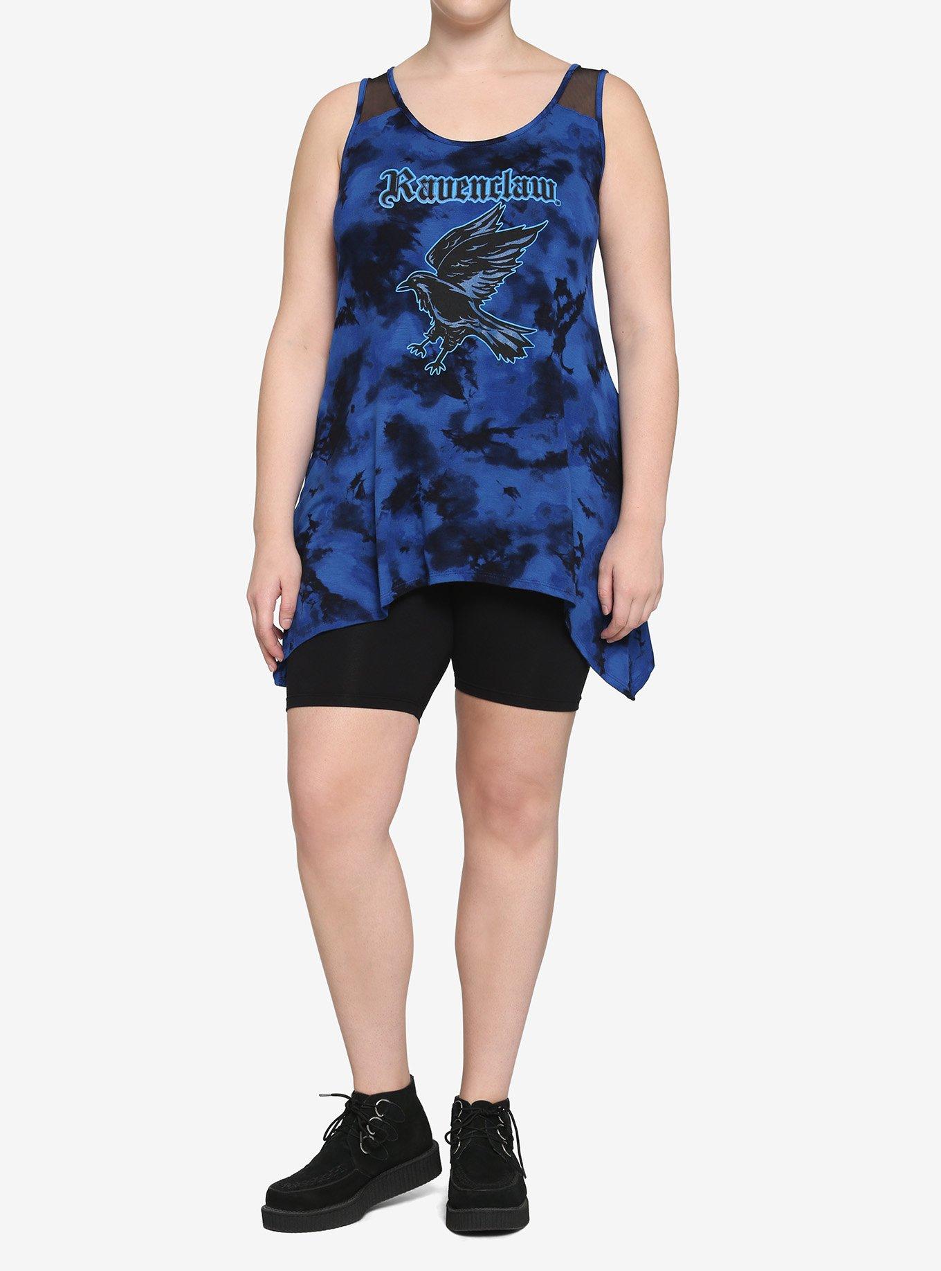 Harry Potter Ravenclaw Tie-Dye Tank Top Plus Size, DARK BLUE, alternate