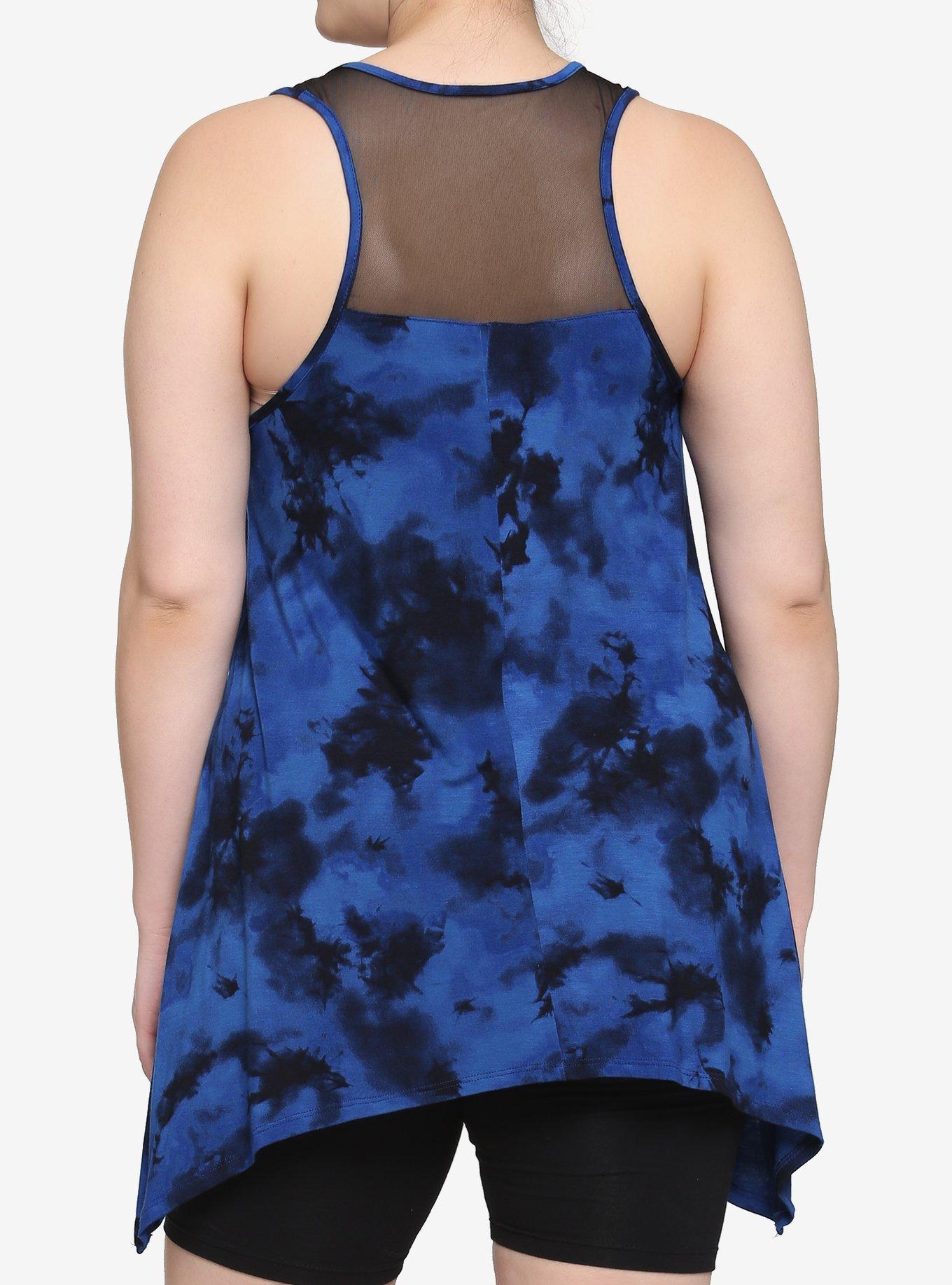 Harry Potter Ravenclaw Tie-Dye Tank Top Plus Size, DARK BLUE, alternate