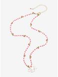 Cinnamoroll Pink Cherry Beaded Necklace, , alternate