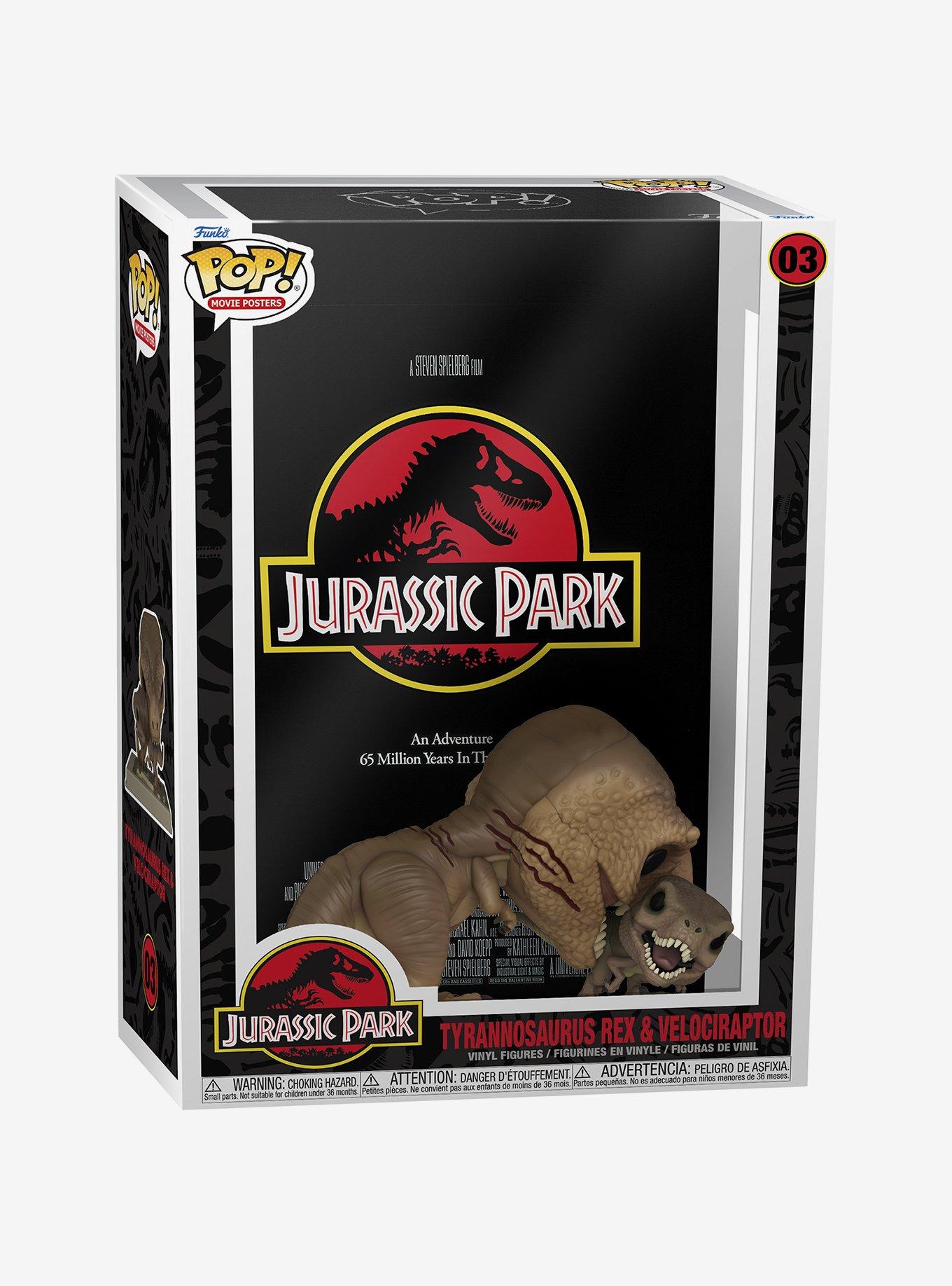 Funko Pop! Movie Posters Jurassic Park Tyrannosaurus & Velociraptor Vinyl Figure, , alternate