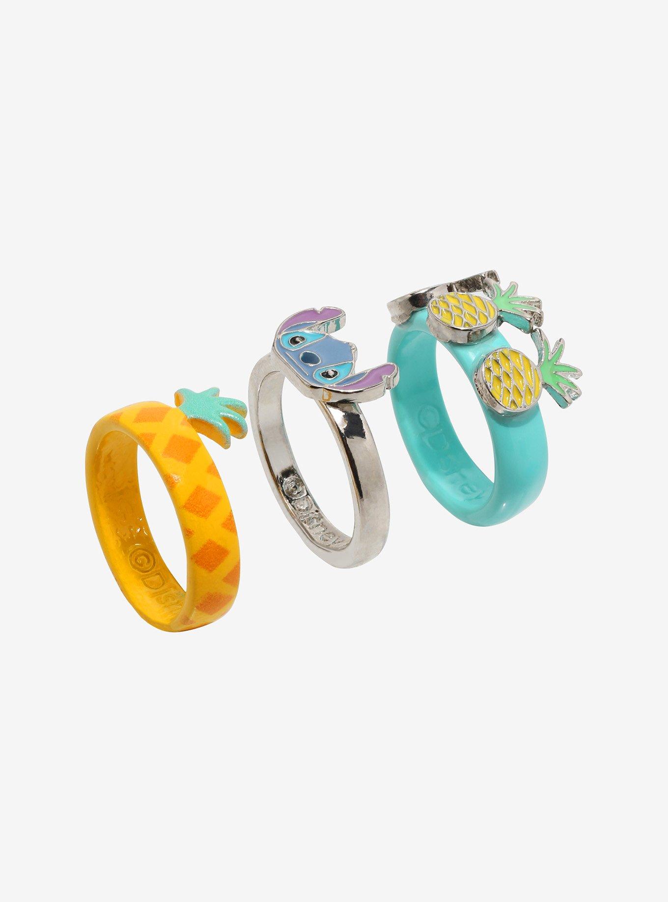 Disney Lilo & Stitch Pineapple Ring Set, , alternate