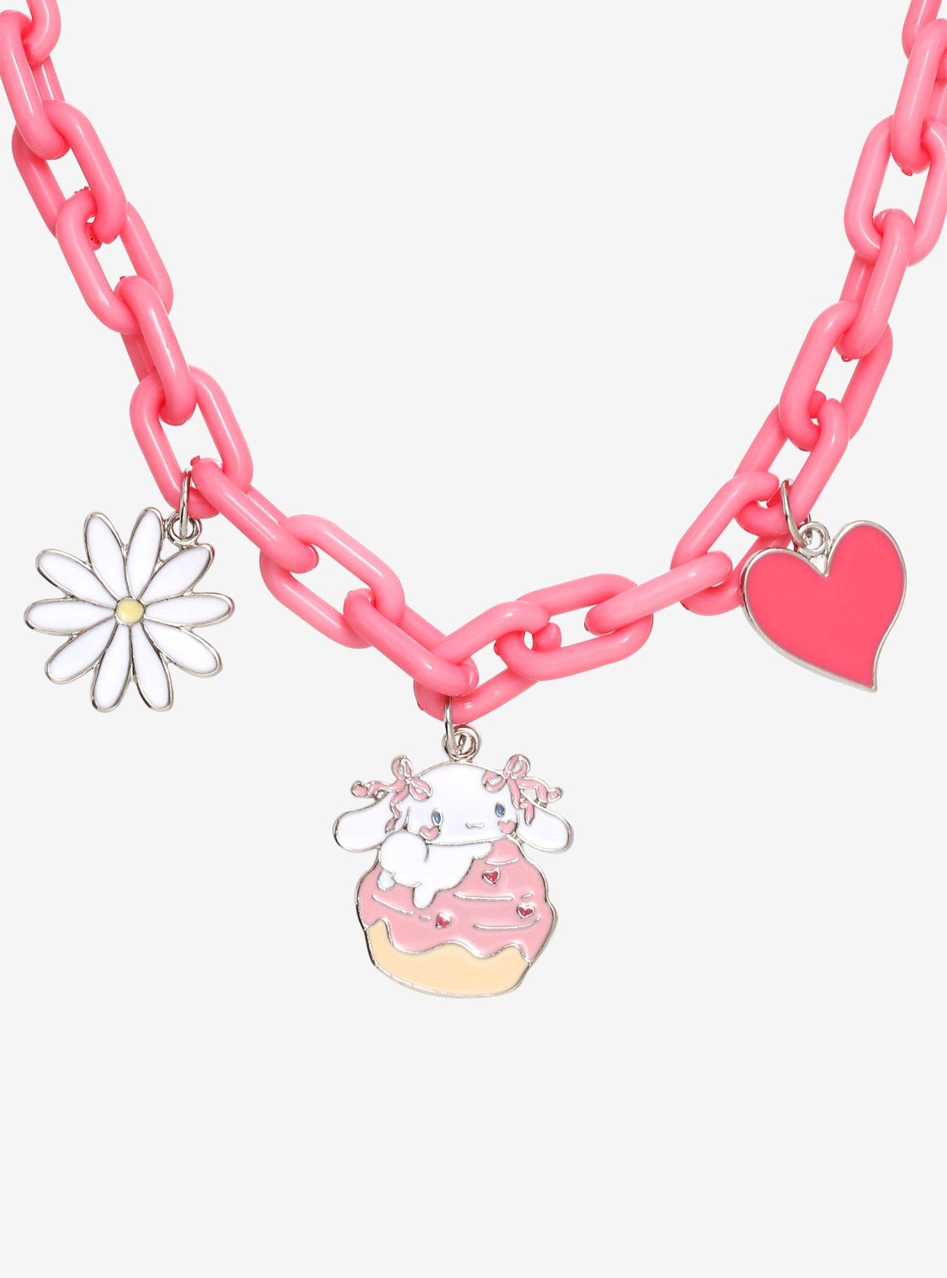Cinnamoroll Pink Chunky Chain Necklace, , alternate