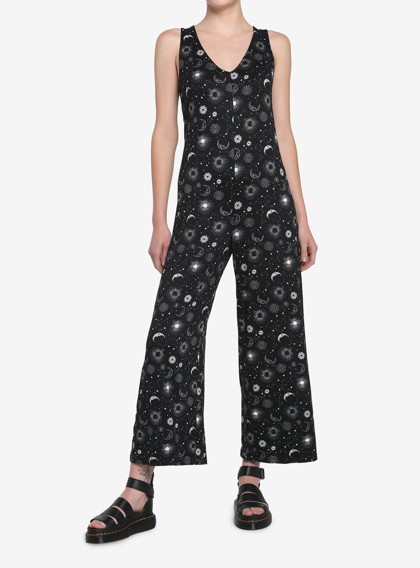 Black Celestial Jumpsuit, BLACK, alternate