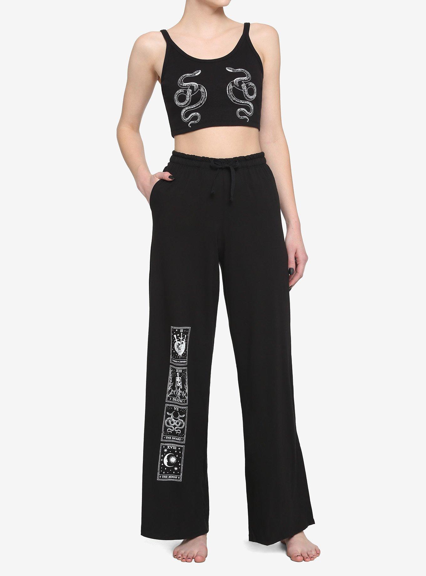 Coiled Snakes Girls Crop Cami, BLACK, alternate