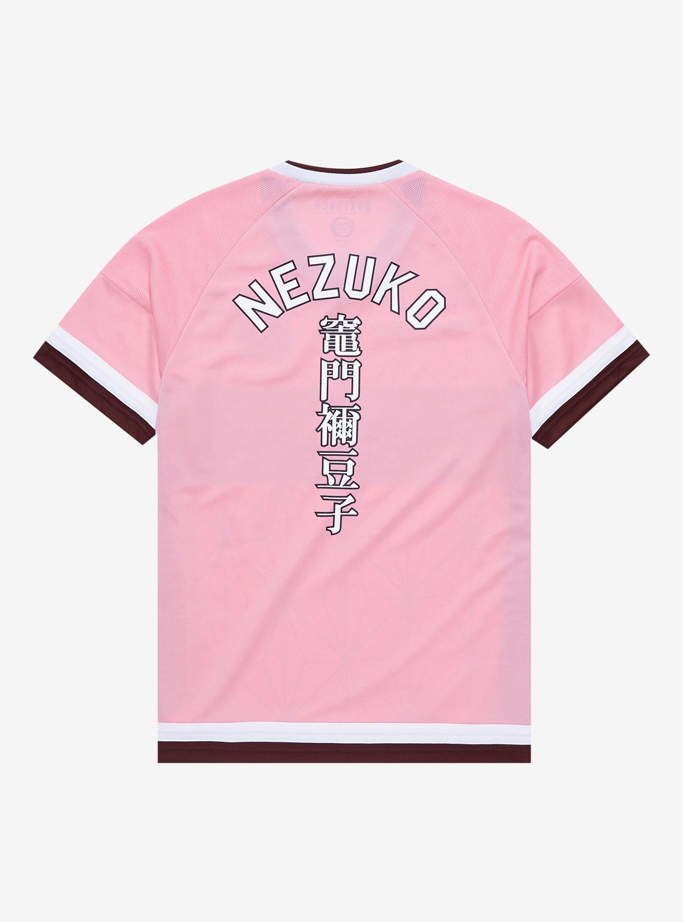 Demon Slayer: Kimetsu no Yaiba Nezuko Soccer Jersey - BoxLunch Exclusive, PINK, alternate