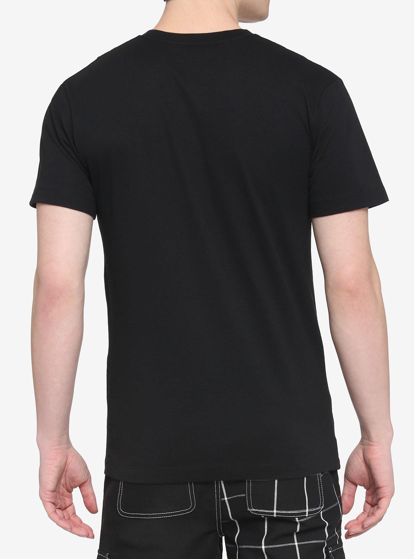 Black Safety Pin T-Shirt, BLACK, alternate