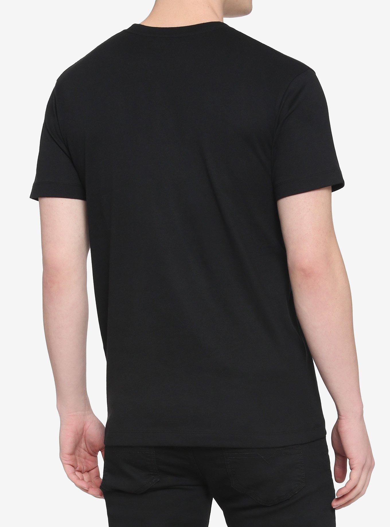 Black Double Grommet Strap T-Shirt, BLACK, alternate