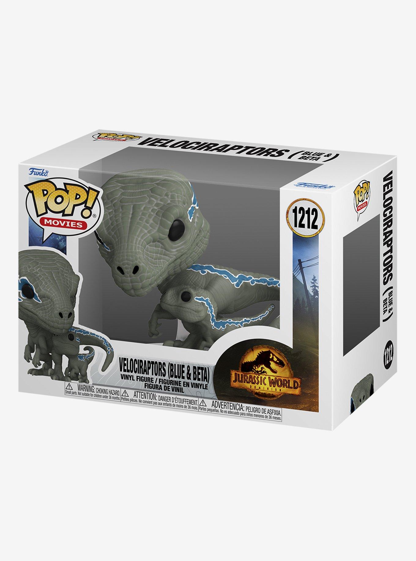 Funko Jurassic World Dominion Pop! Movies Velociraptors (Blue & Beta) Vinyl Figures, , alternate