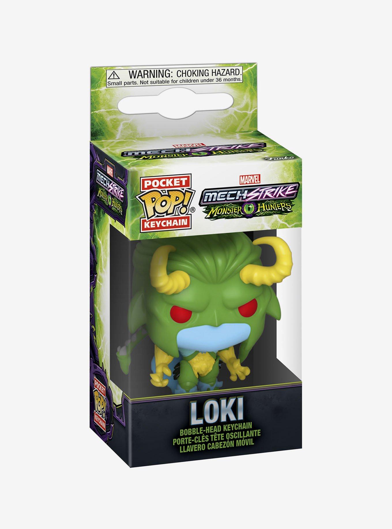 Funko Marvel Mech Strike: Monster Hunters Pocket Pop! Loki Key Chain, , alternate