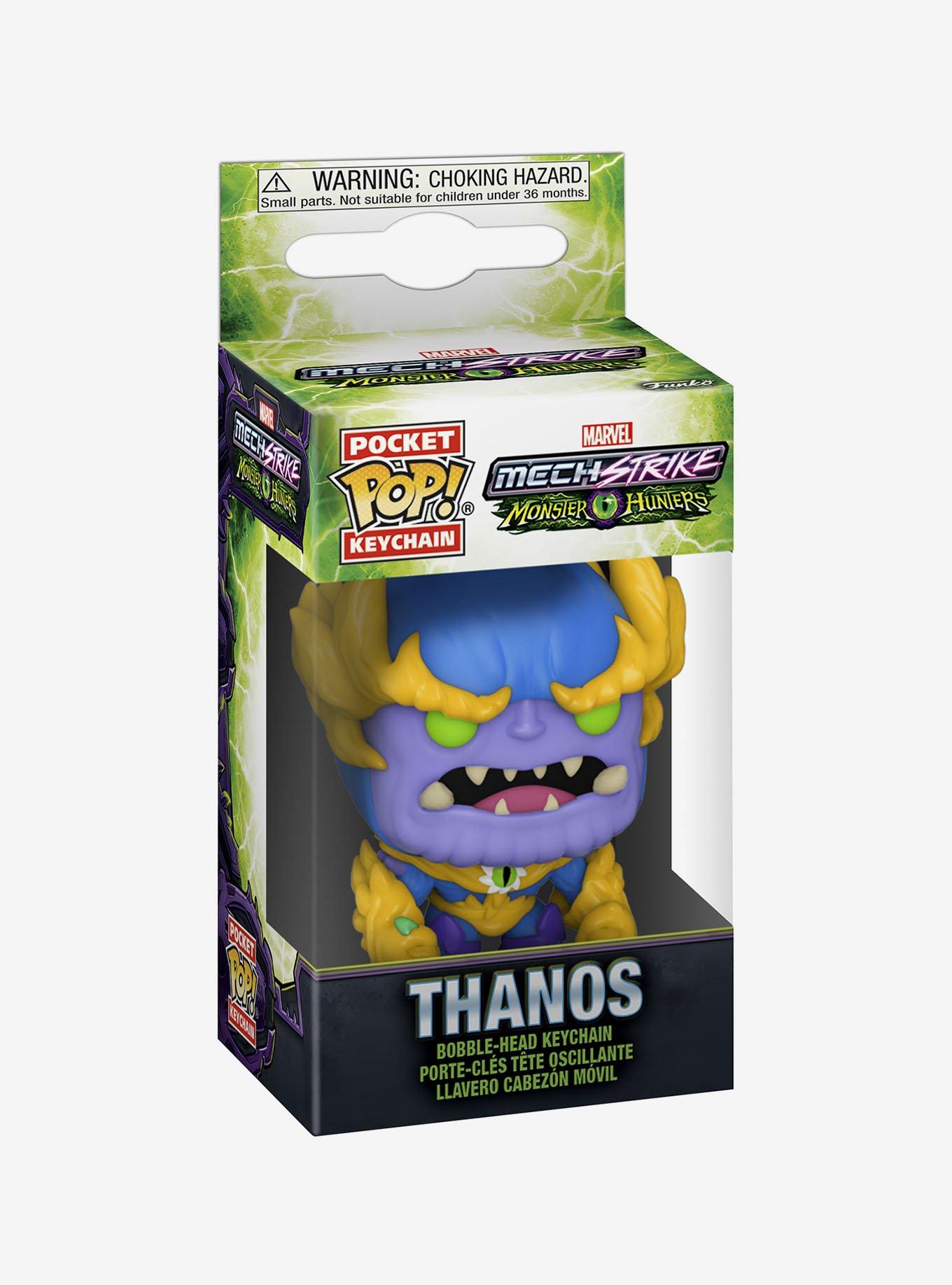 Funko Marvel Mech Strike: Monster Hunters Pocket Pop! Thanos Key Chain, , alternate