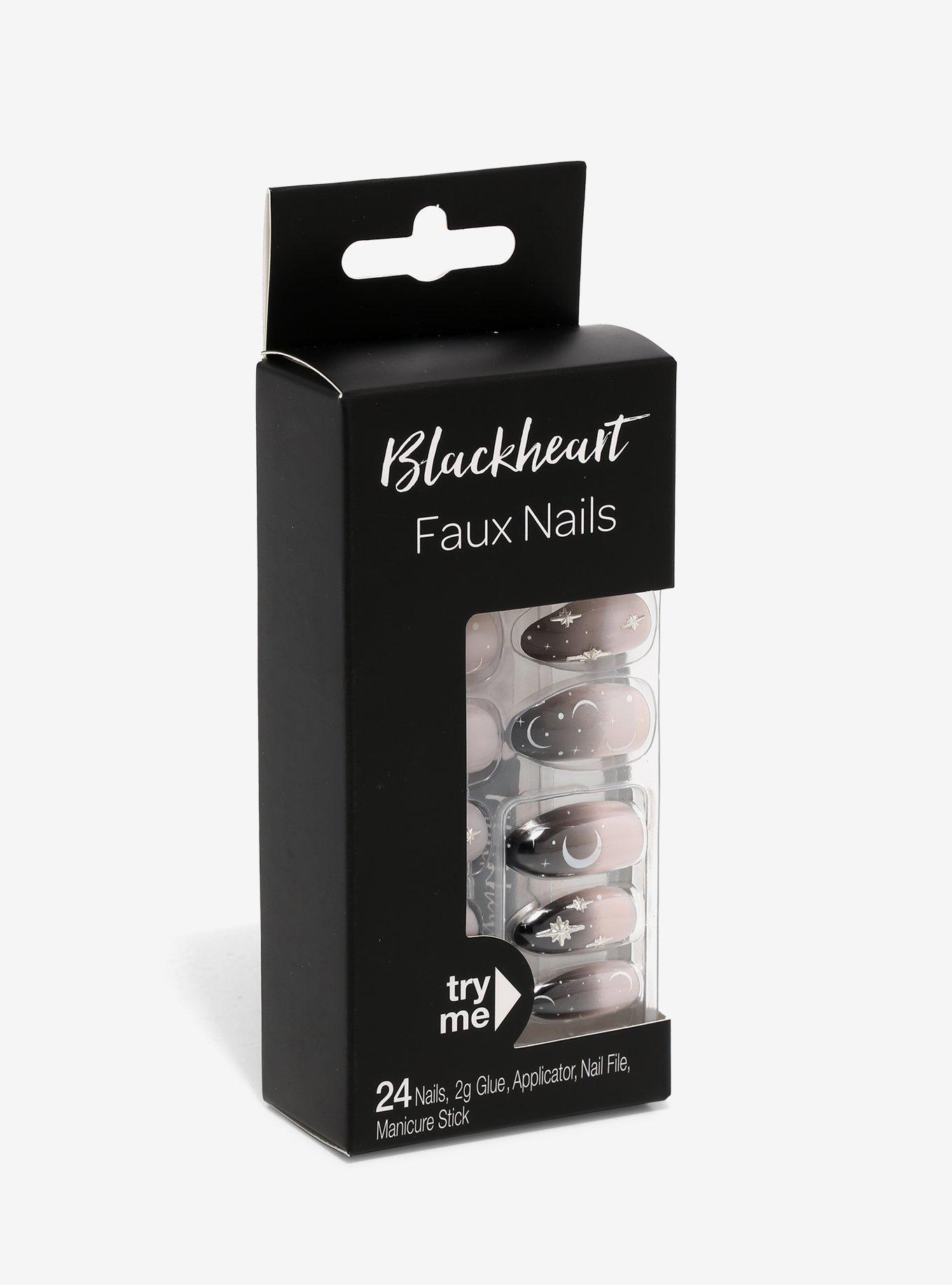 Blackheart Ombre Celestial Faux Nail Set, , alternate