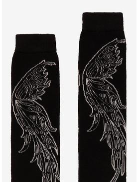 Black & White Fairy Wings Knee-High Socks, , hi-res
