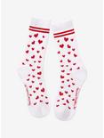 Betty Boop Hearts Varsity Crew Socks, , alternate