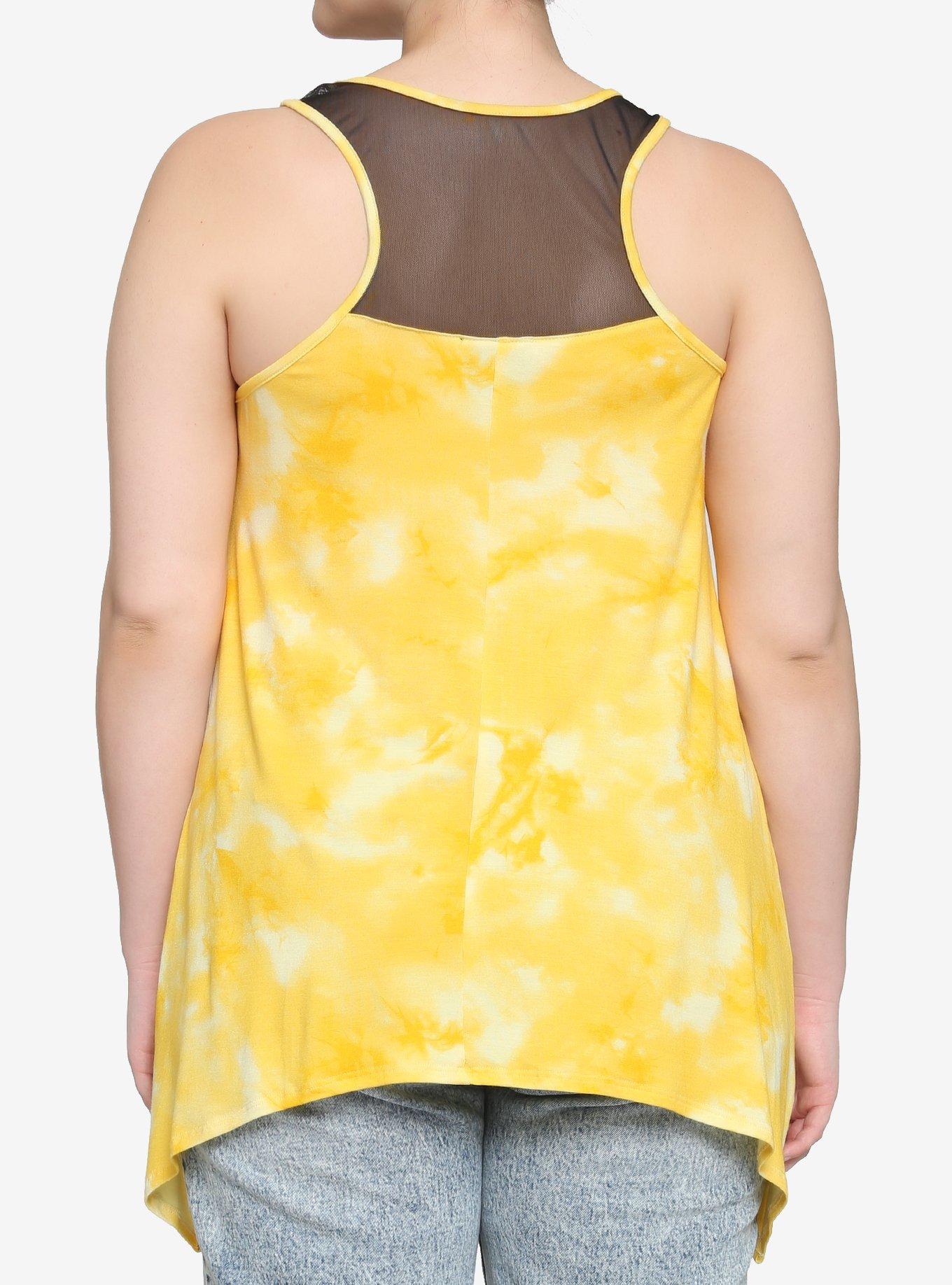 Harry Potter Hufflepuff Tie-Dye Tank Top Plus Size, MULTI, alternate