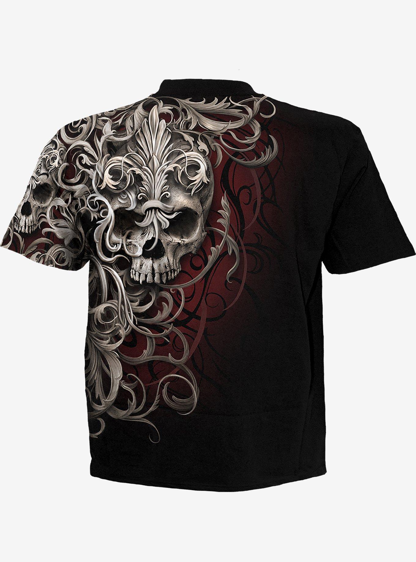 Skull Shoulder T-Shirt, , hi-res