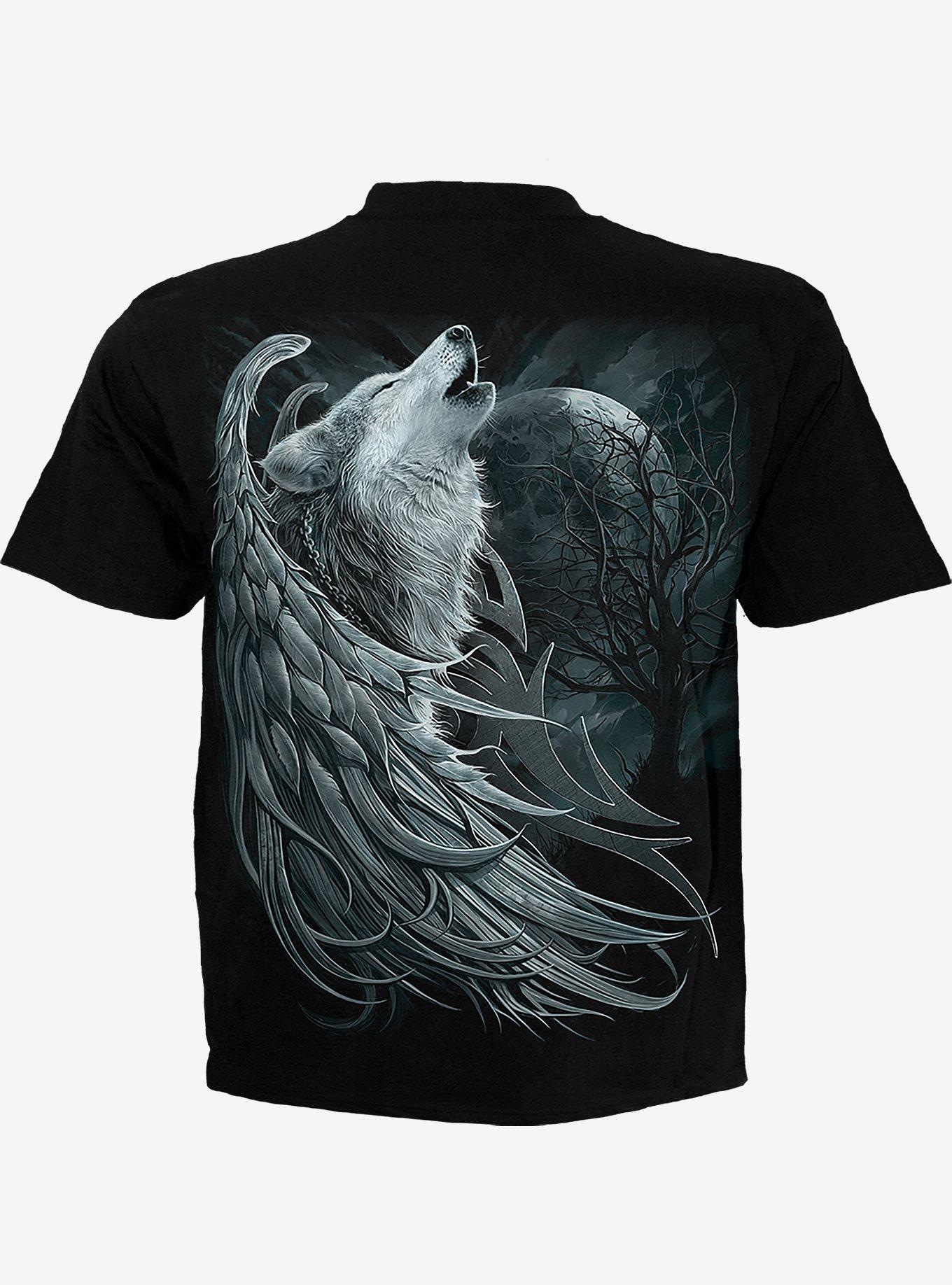 Wolf Spirit T-Shirt, BLACK, alternate
