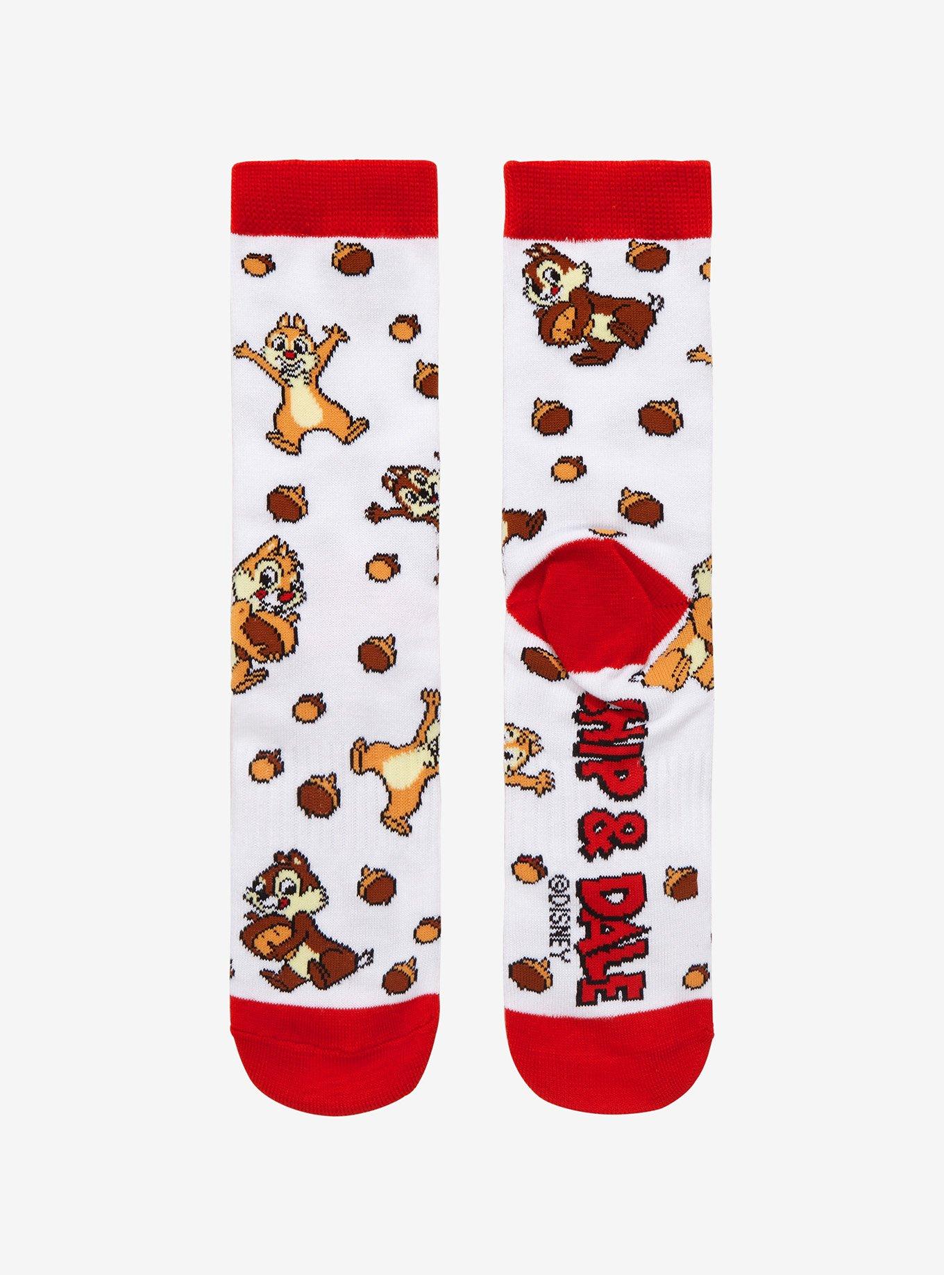 Disney Chip 'N' Dale Acorn Crew Socks, , alternate