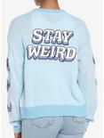 Her Universe Disney Lilo & Stitch Stay Weird Skimmer Cardigan, BLUE, alternate