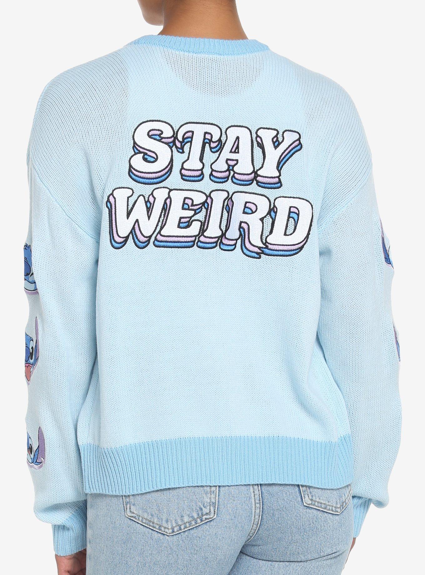 Her Universe Disney Lilo & Stitch Stay Weird Skimmer Cardigan, BLUE, alternate