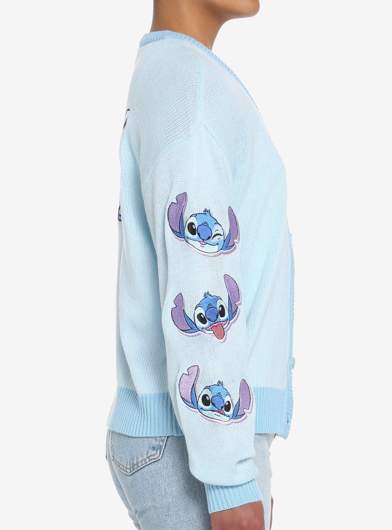Her Universe Disney Lilo & Stitch Stay Weird Skimmer Cardigan, BLUE, alternate