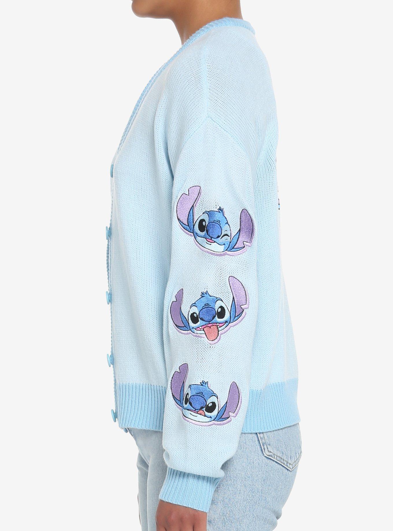 Her Universe Disney Lilo & Stitch Stay Weird Skimmer Cardigan, BLUE, alternate