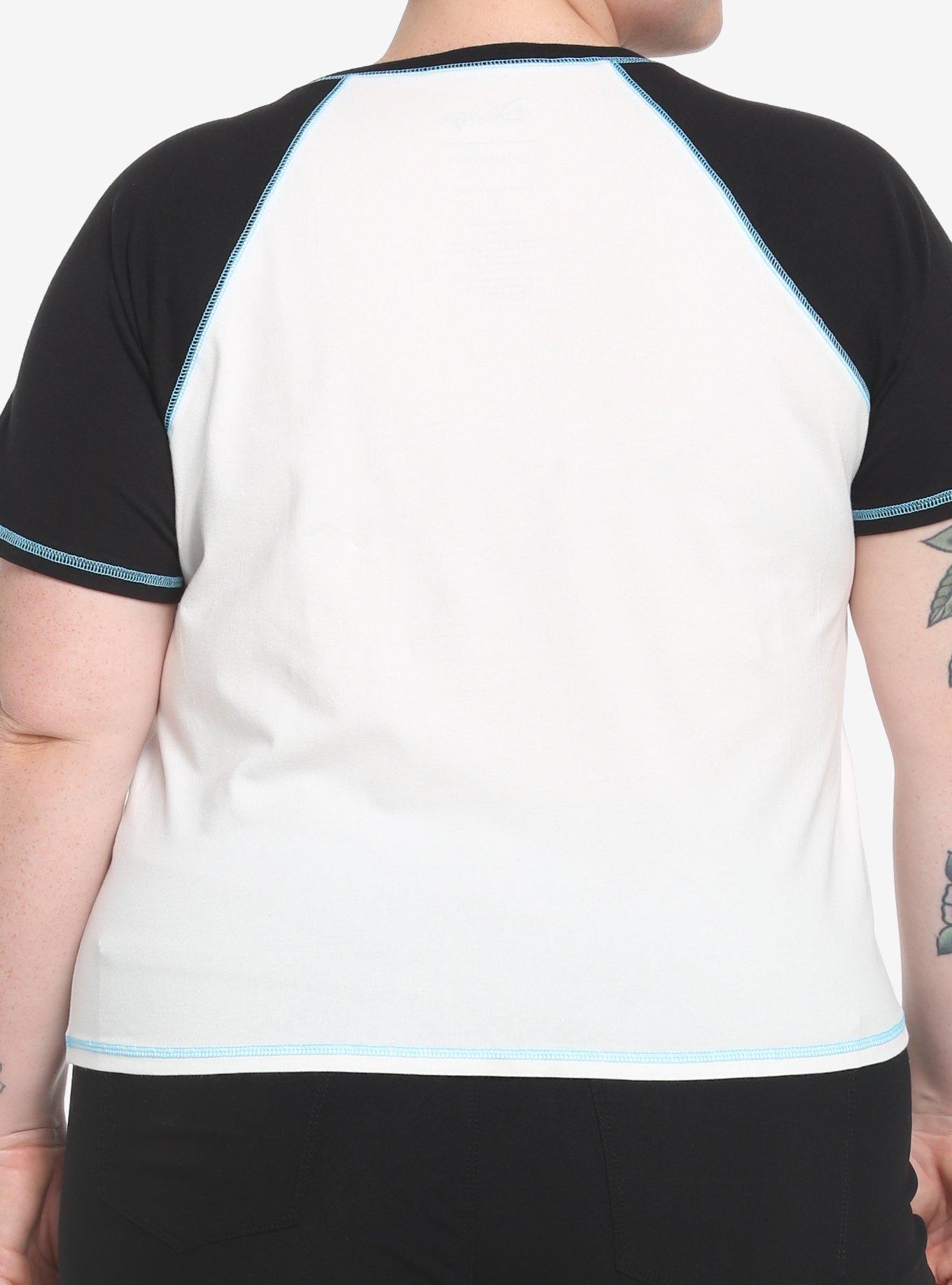 Her Universe Disney Lilo & Stitch Warped Raglan Baby T-Shirt Plus Size, MULTI, alternate