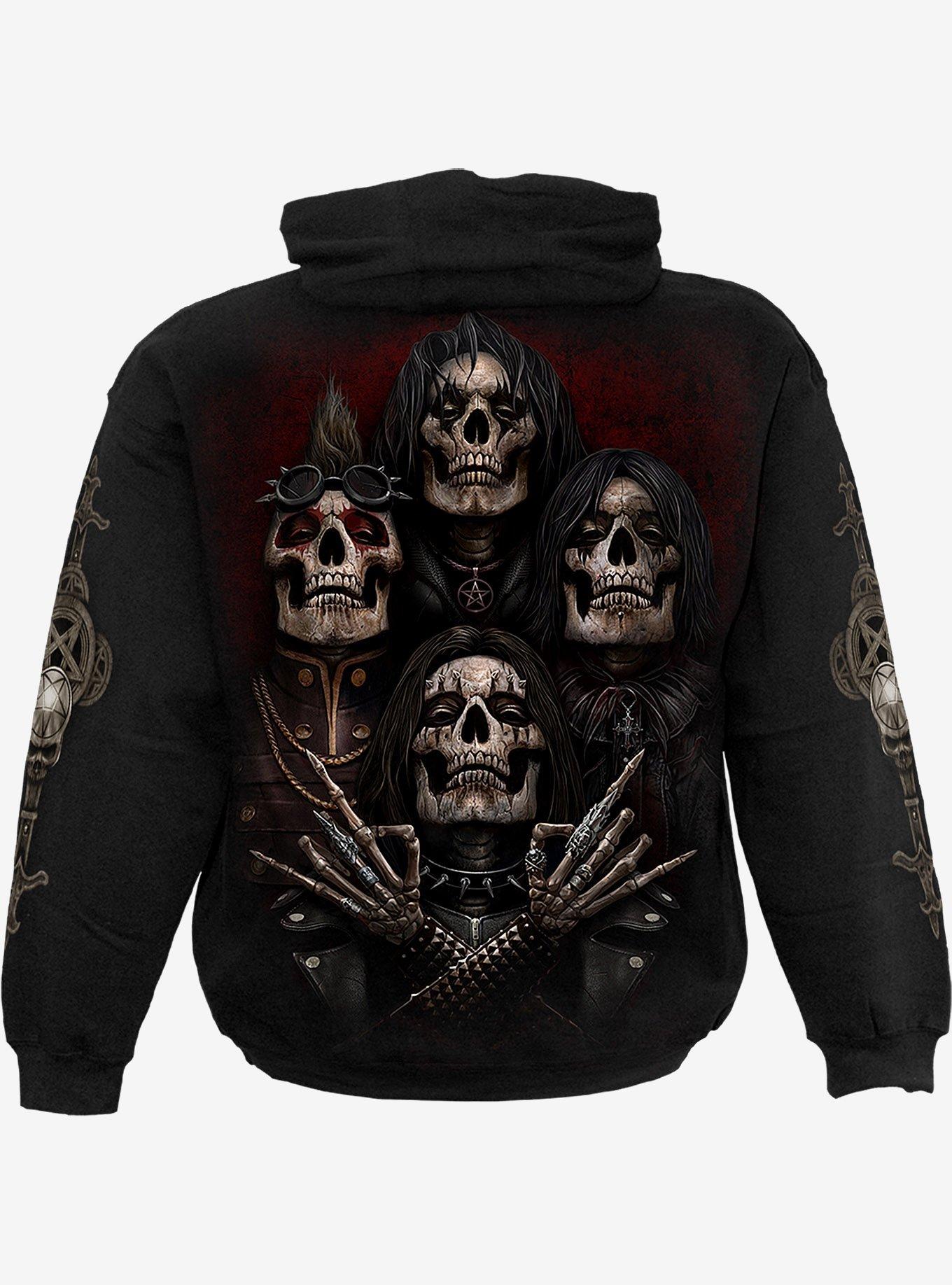 Faces Of Goth Hoodie, BLACK, alternate