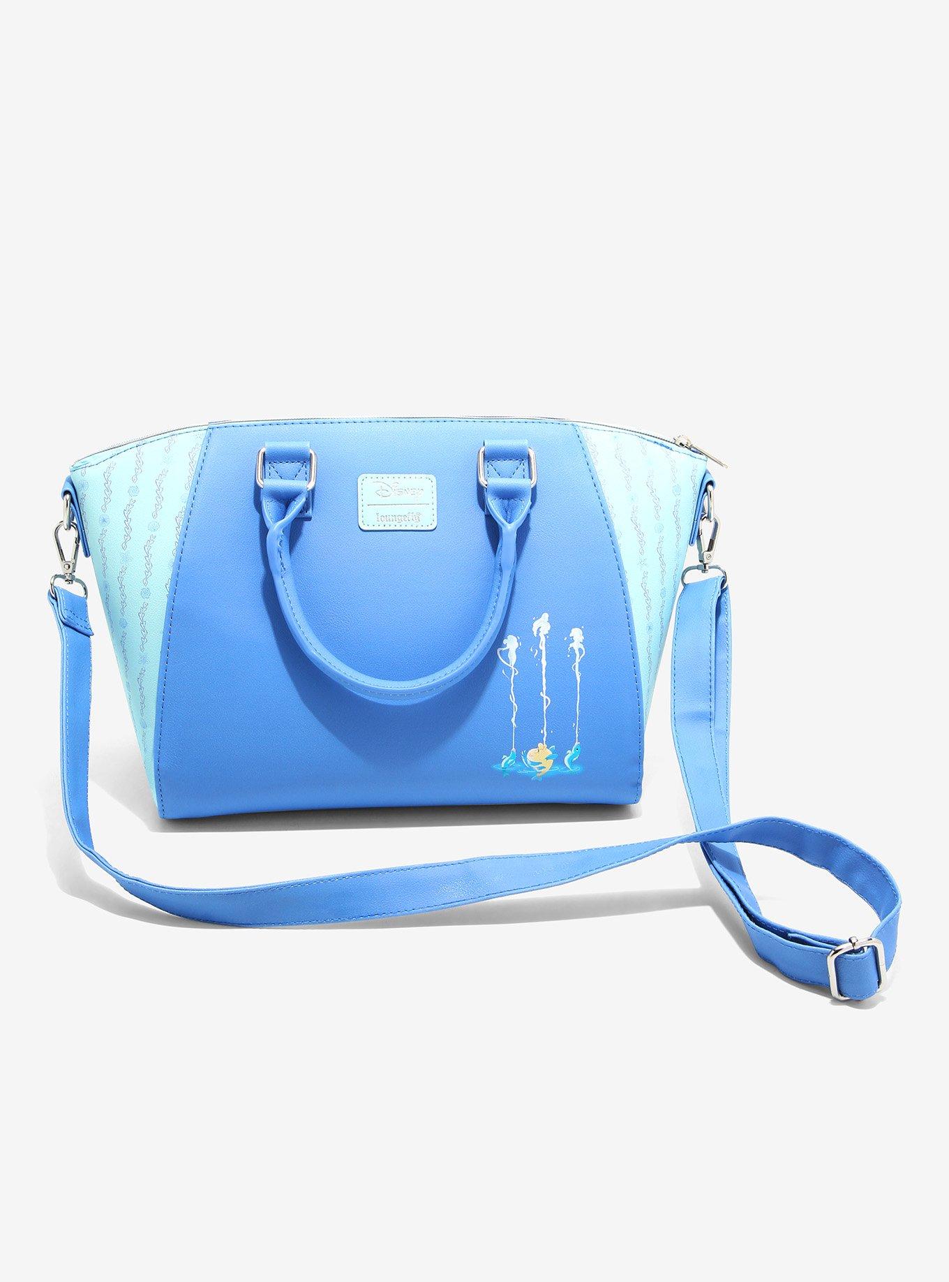Loungefly Disney The Little Mermaid Kiss The Girl Scene Satchel Bag, , alternate