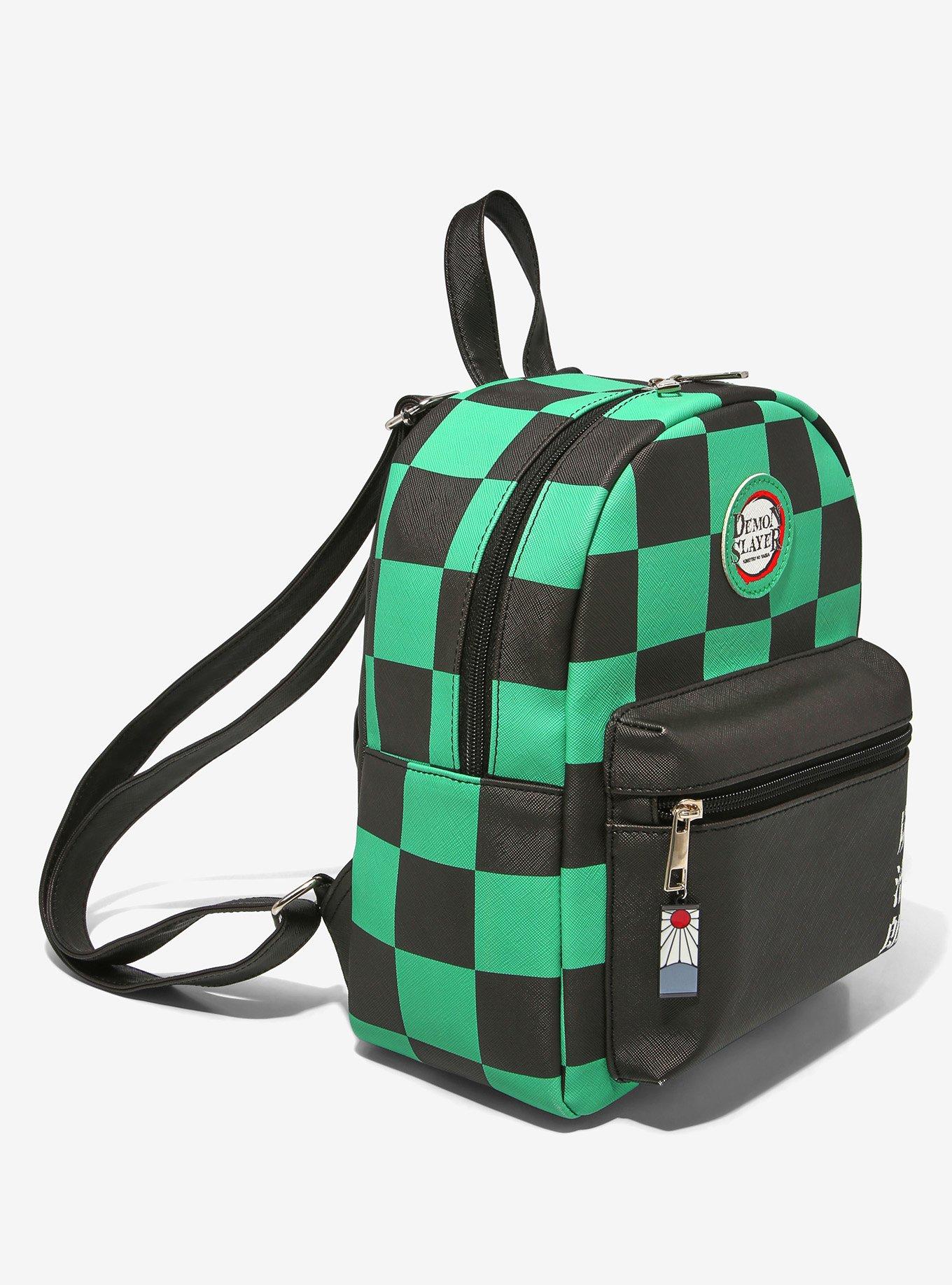 Demon Slayer: Kimetsu No Yaiba Tanjiro Checker Mini Backpack, , alternate