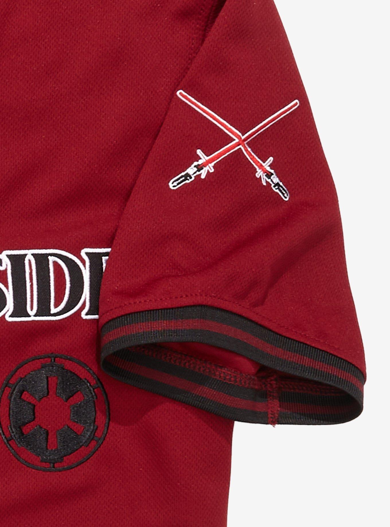Black Red Logo Darth Vader Star Wars Baseball Jersey –
