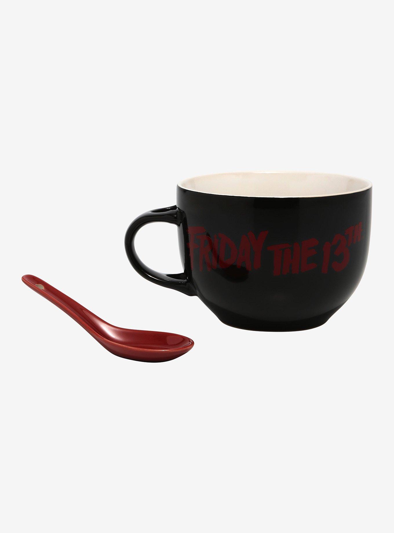 Friday The 13th Mask Soup Mug & Spoon, , alternate