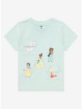 Disney Princess Character Portraits Toddler T-Shirt - BoxLunch Exclusive, AQUA, alternate