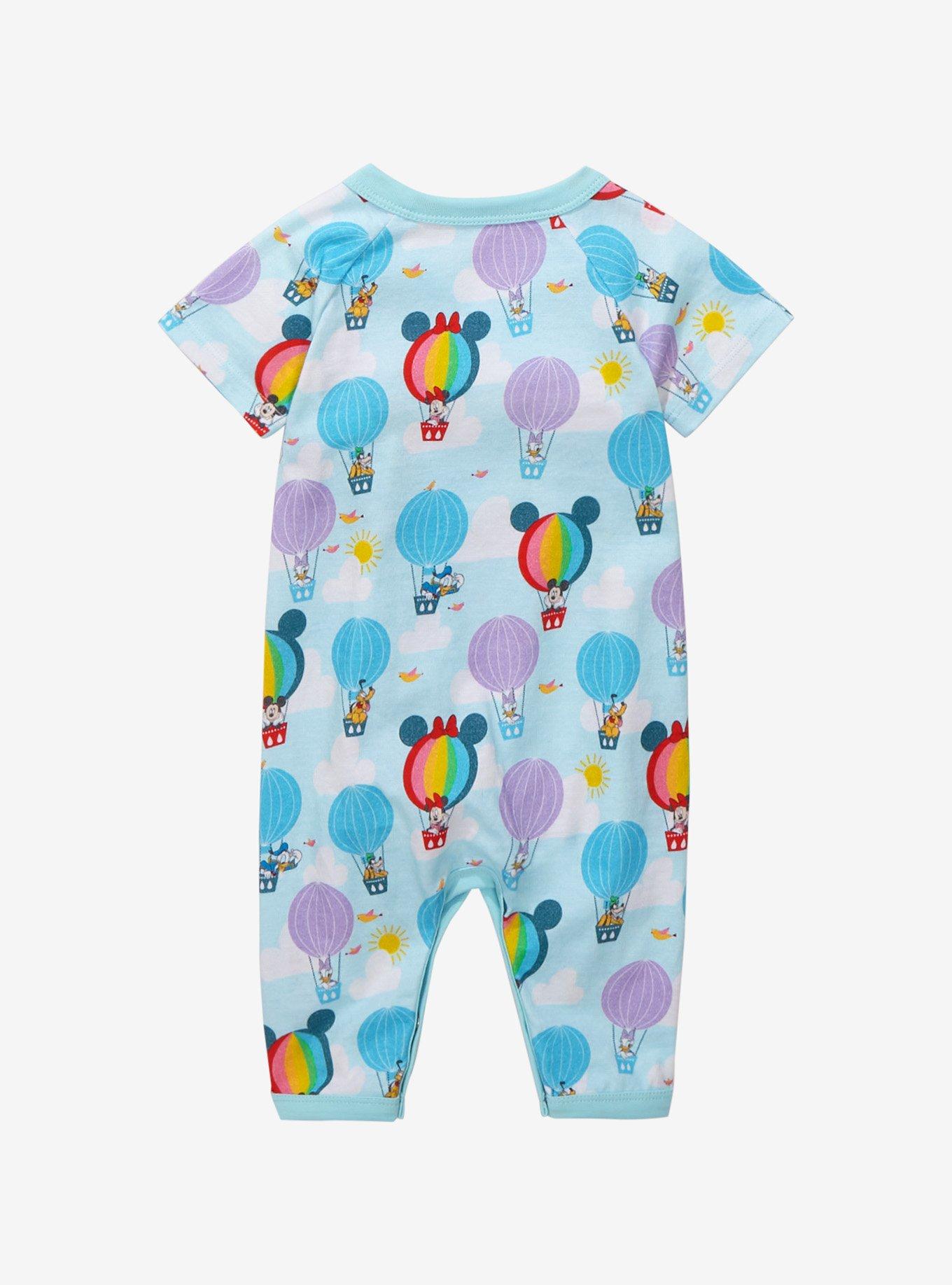 Disney Mickey Mouse & Friends Air Balloons Infant Wrap One-Piece - BoxLunch Exclusive, LIGHT BLUE, alternate