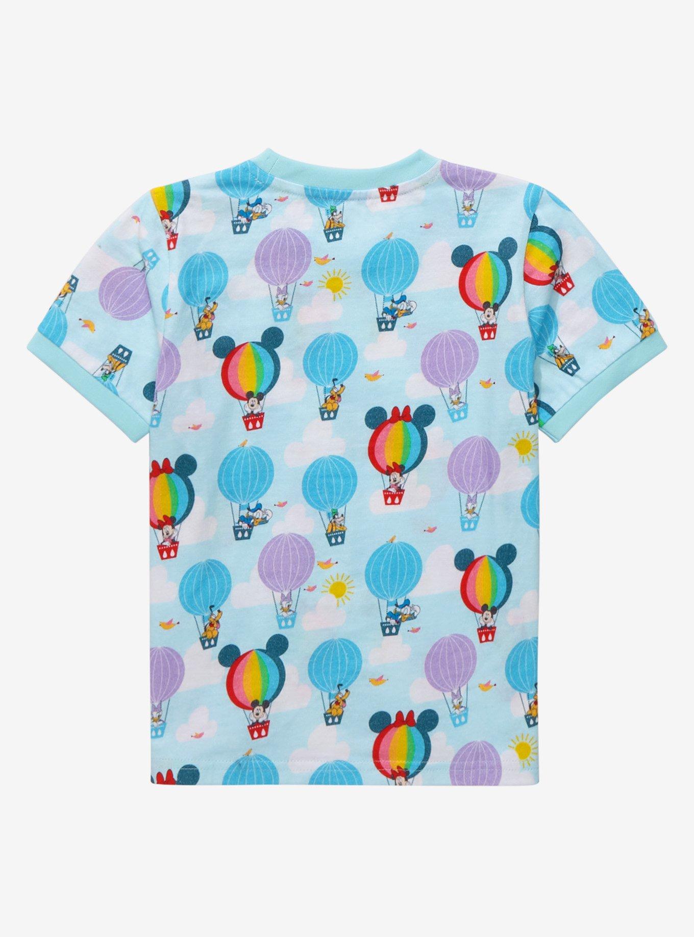Disney Mickey Mouse & Friends Air Balloons Toddler T-Shirt - BoxLunch Exclusive, LIGHT BLUE, alternate
