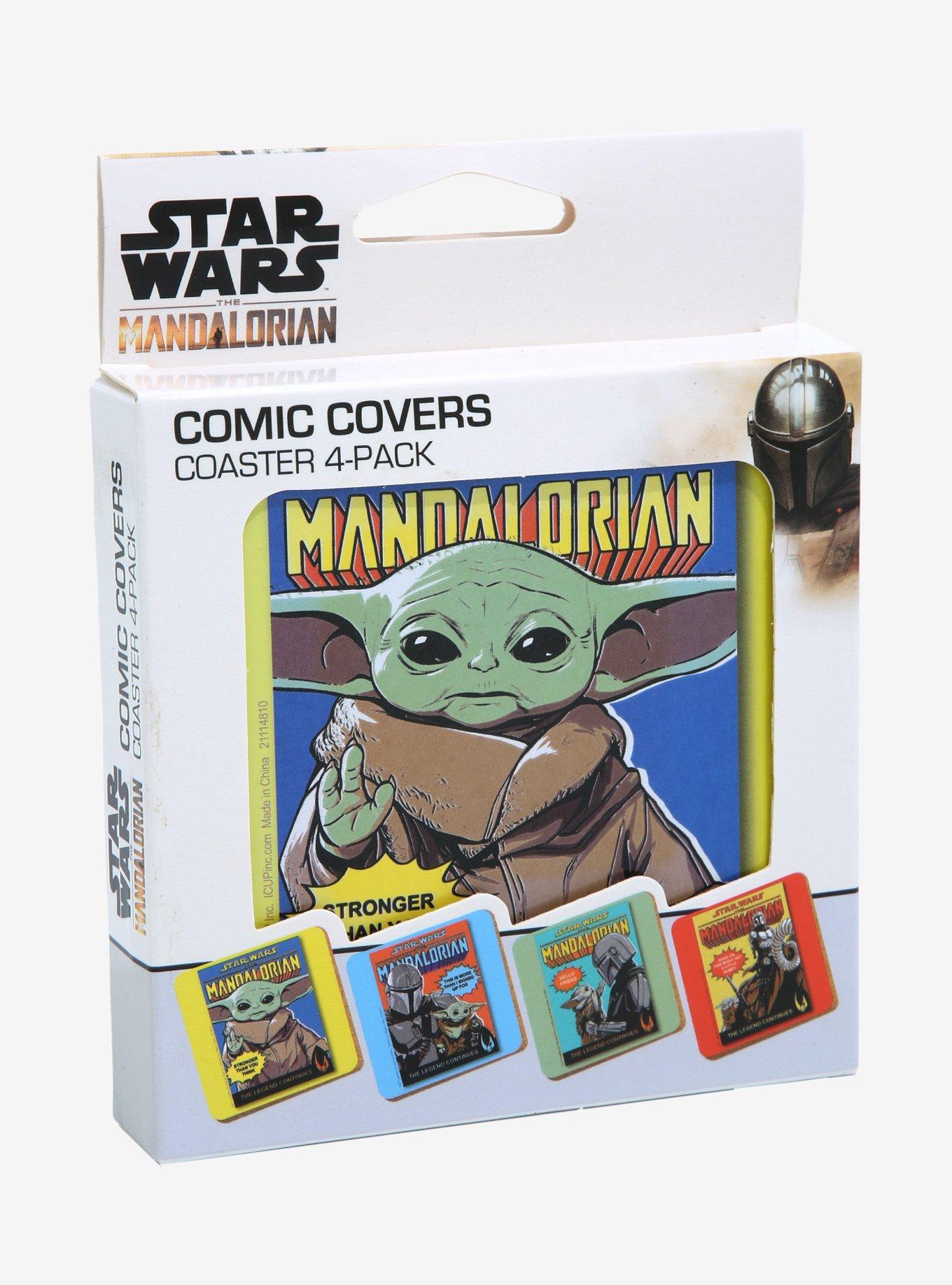 Star Wars The Mandalorian Comic Book Art Coaster Set , , alternate