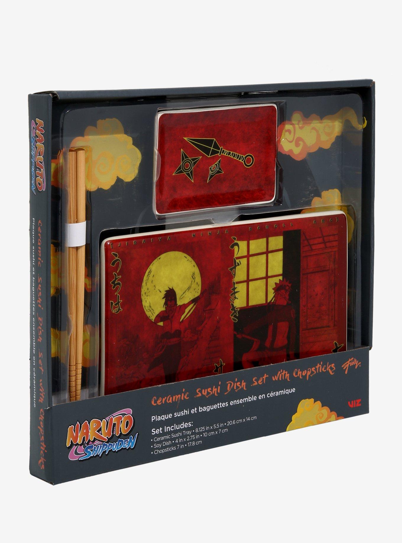 Naruto Shippuden Sasuke & Naruto Jiraiya Ninja Scroll Arc Sushi Set, , alternate